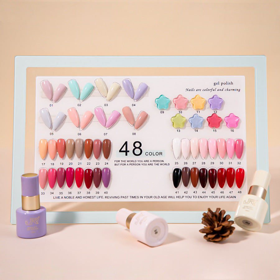 💘 Valentine's Collection: Multi-Color Gel Nail Polish Set – Solid & Jelly Shades 💅