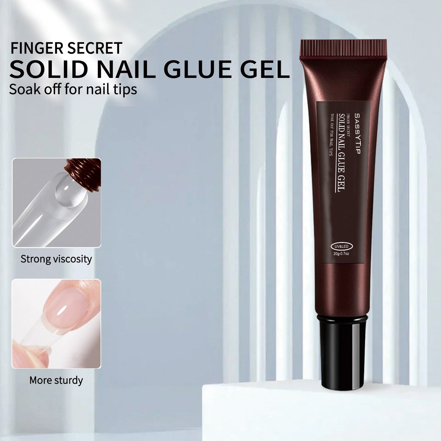 Solid Gel Nail Glue-for Rhinestones & Nail Tips