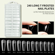 240 PCS Nail Tip, Clear Extensions for Effortless Gel Lengthening