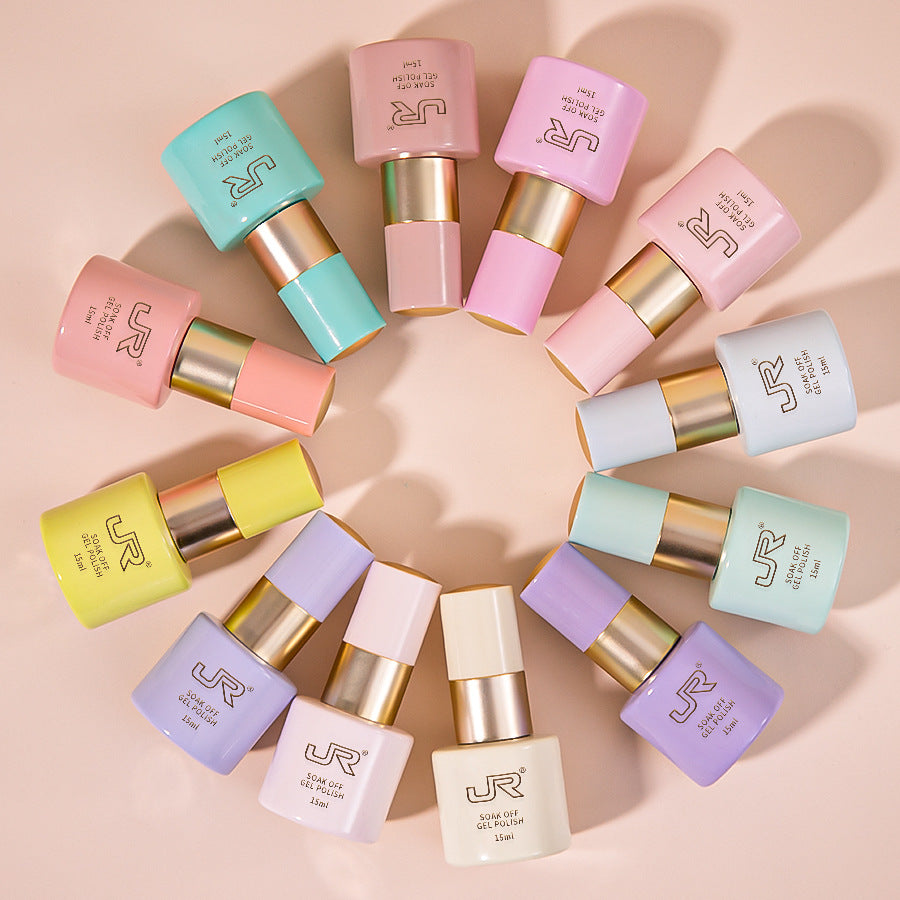 💘 Valentine's Collection: Multi-Color Gel Nail Polish Set – Solid & Jelly Shades 💅