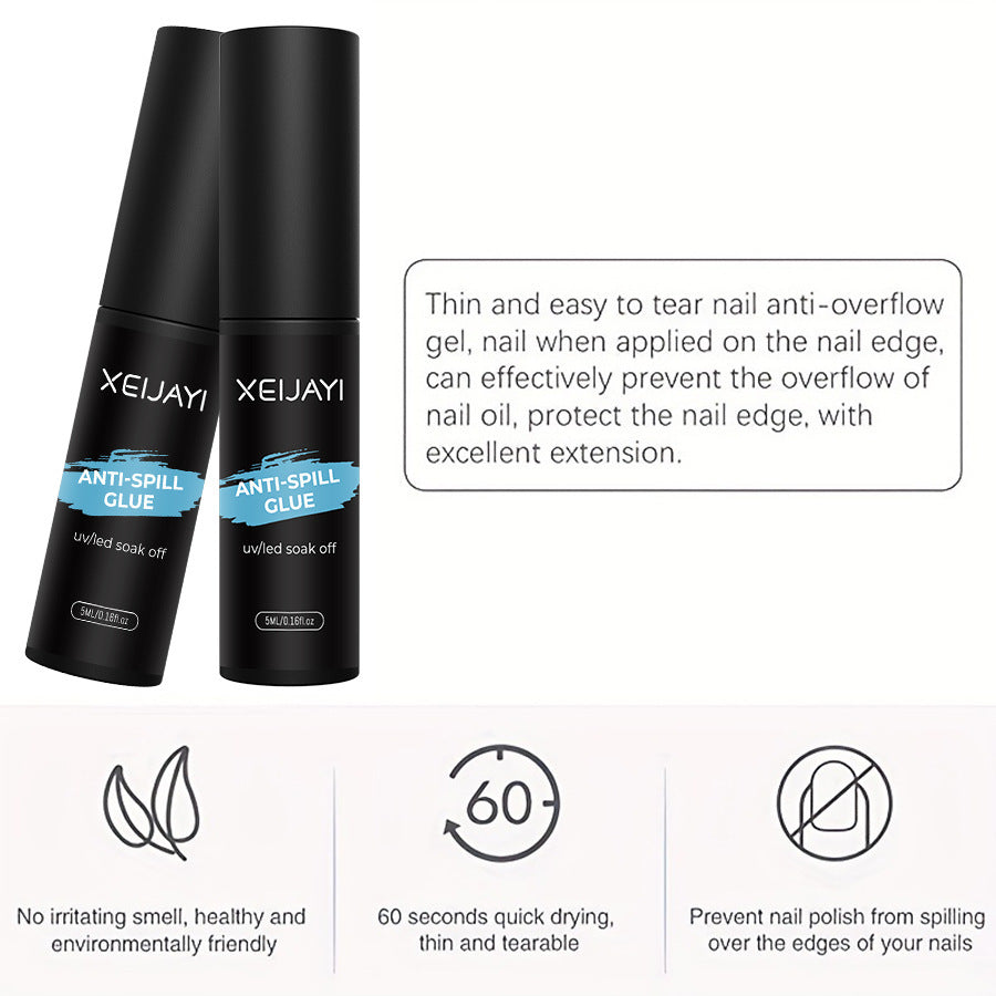 Peel-Off Nail Latex Barrier – Anti-Spill Skin Protector for Gel Polish