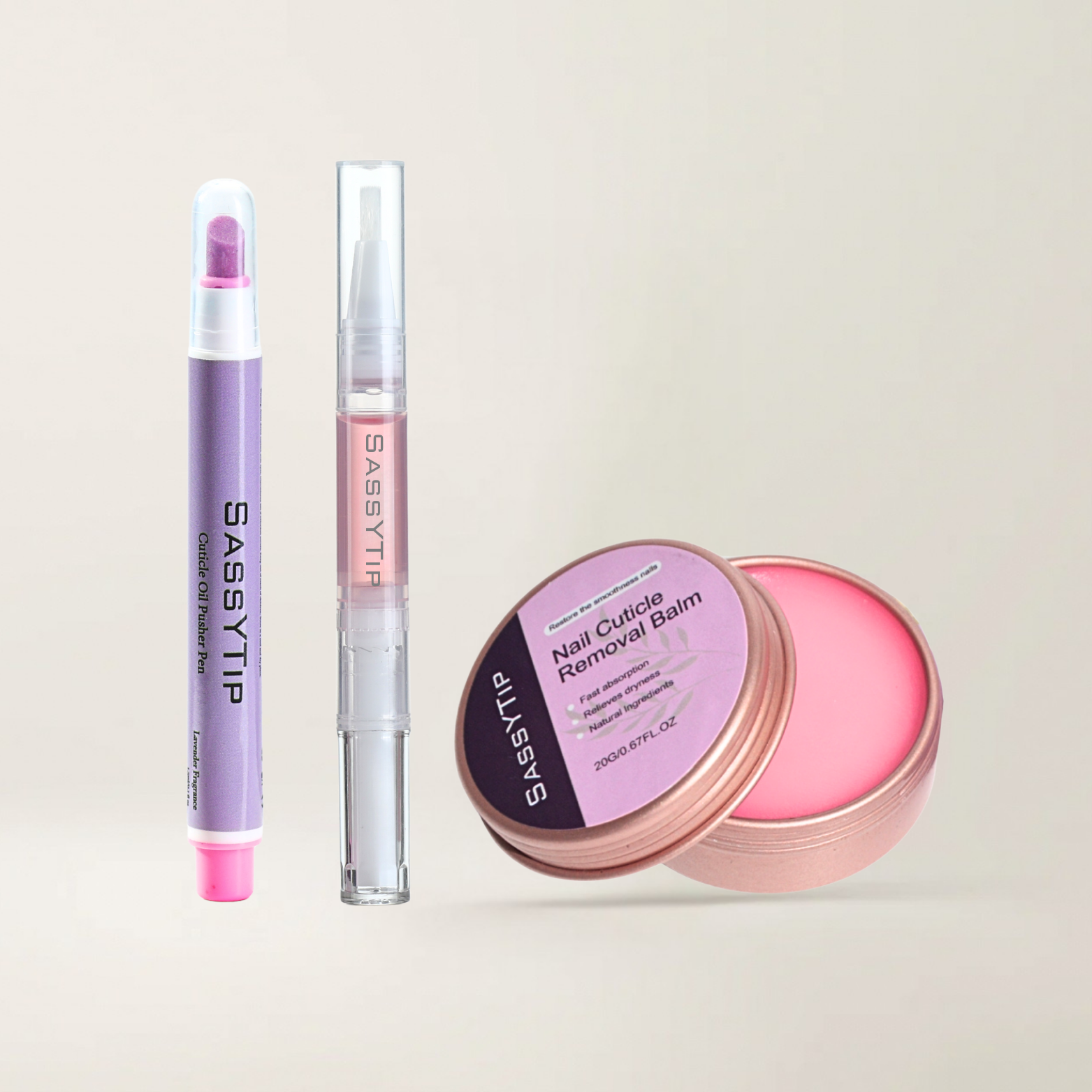 SassyTip Nail Care Trio Set's Buffer Pen for smoothing and shining nails