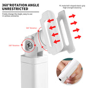 Pink LED Nail Lamp Kit – Handheld UV Light with 360° Rotating Stand for Gel Nails & Tips