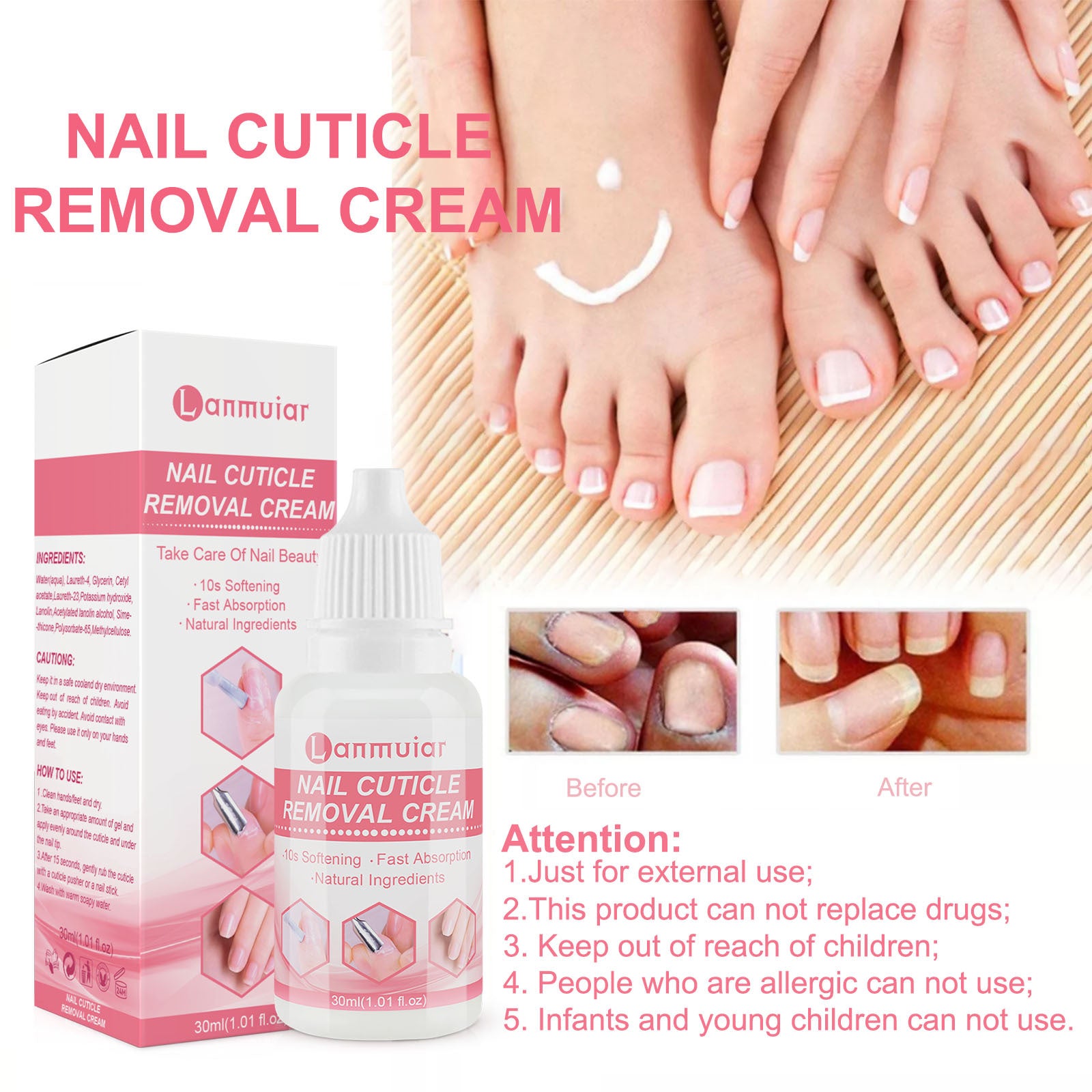 Cuticle Remover Cream – Nail Prep Softener for Cleaner, Longer-Lasting Nails