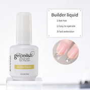 Nail Gel Essentials Set – Base Coat, Top Coat, Matte Top, Builder Gel & Color Gel