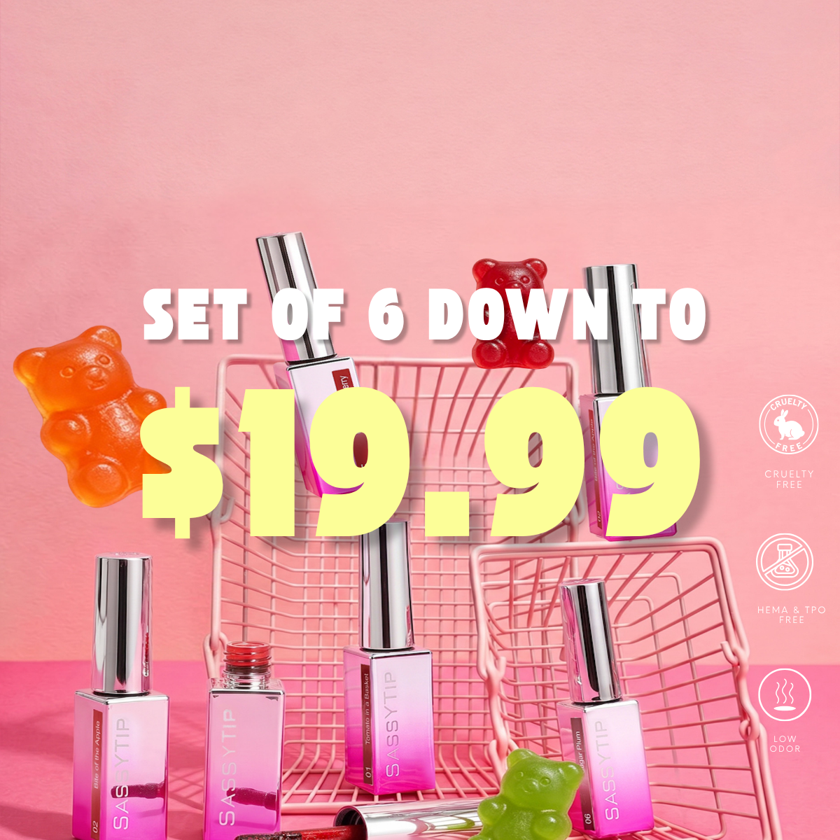 6 Gel Colors Just $19.99