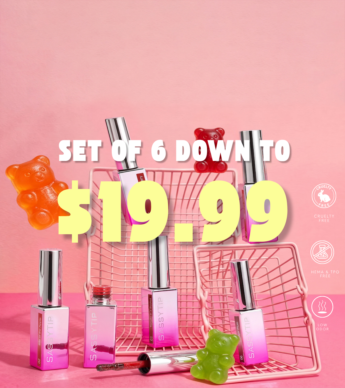 6 Gel Colors Just $19.99