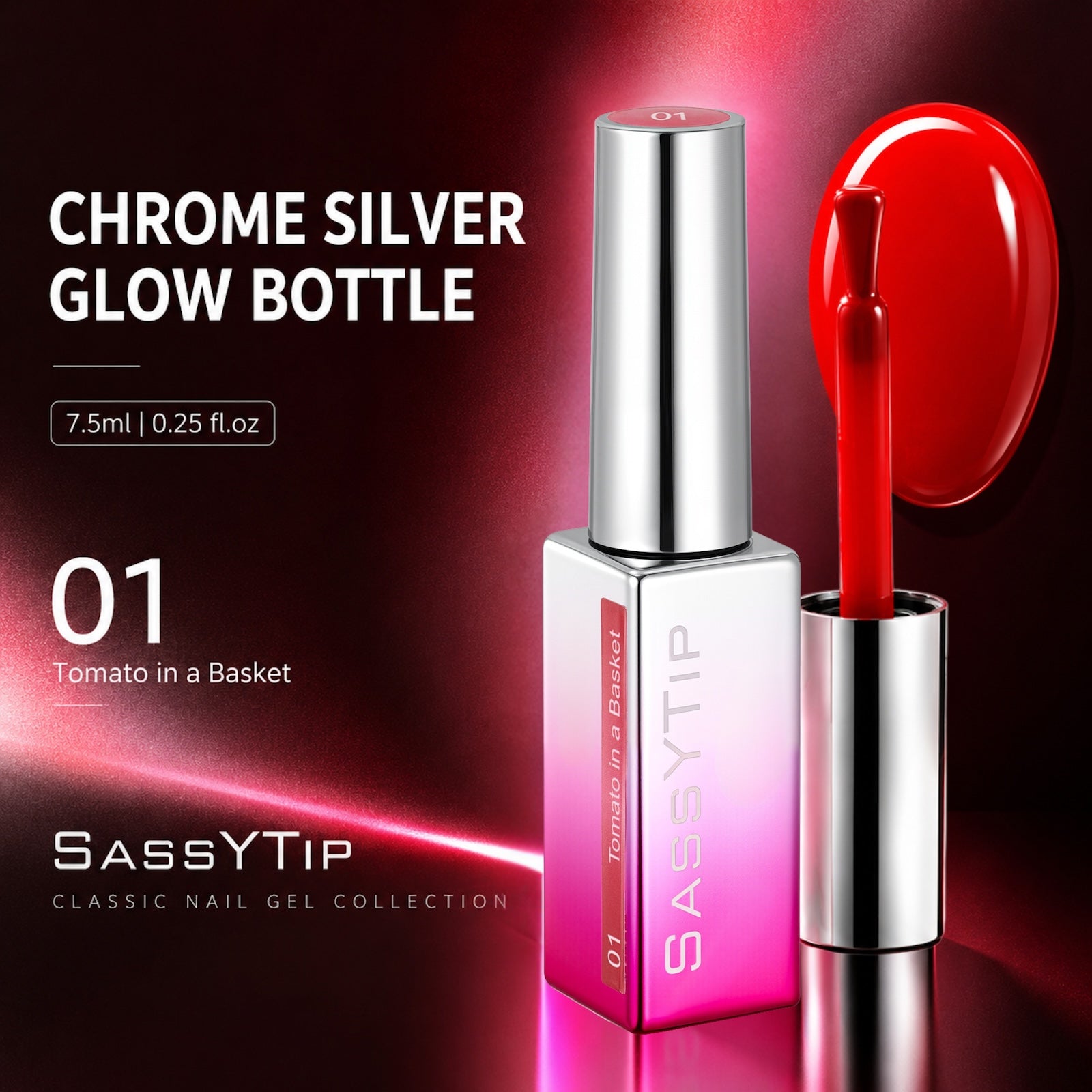 SassyTip 7.5ML Classic Nail Gel Polish, 01