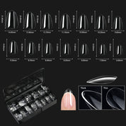 Shaped Transparent Nail Tips — Seamless Salon-Quality Press-Ons