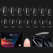 Arch-Shaped Transparent Nail Tips — Flawless, Seamless Salon-Quality Press-Ons