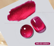 Ruby Cat Eye Gel - Winter Red Crystal Nail Polish