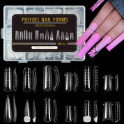 Halloween Mixed Nail Extension Forms — 12 Patterns Including Snake Print, Full-Cover Crystal Nail Molds