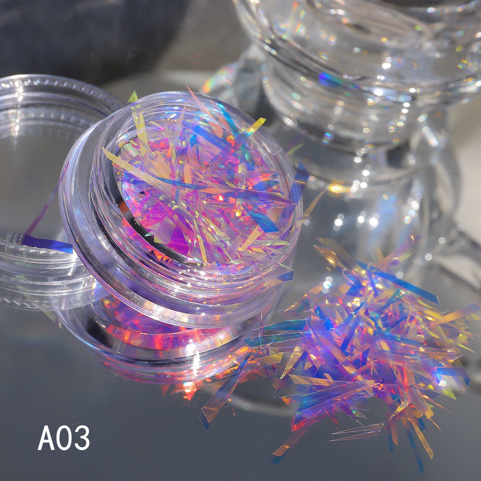 Laser Glass Nail Foil