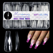 3D Diamond, Almond & Ballerina Long Press-On Nails — Salon-Quality at Home