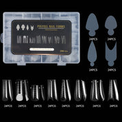 Halloween Mixed Nail Extension Forms — 12 Patterns Including Snake Print, Full-Cover Crystal Nail Molds