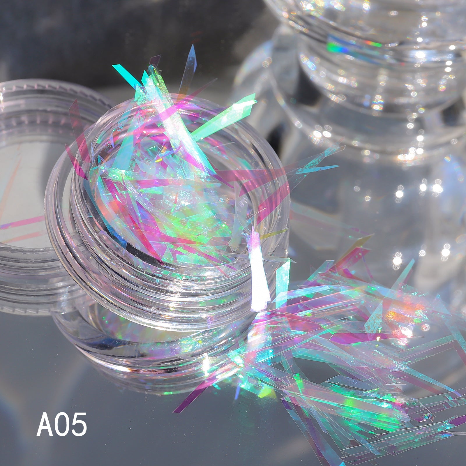 Laser Glass Nail Foil