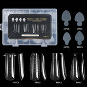 Halloween Mixed Nail Extension Forms — 12 Patterns Including Snake Print, Full-Cover Crystal Nail Molds