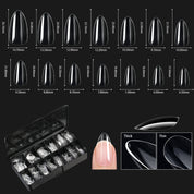 Shaped Transparent Nail Tips — Seamless Salon-Quality Press-Ons