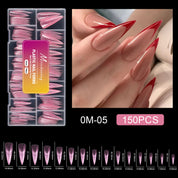 150PCS Pink Crystal Nail Forms — Fast, Flawless, Salon-Perfect Extensions