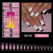 150PCS Pink Crystal Nail Forms — Fast, Flawless, Salon-Perfect Extensions