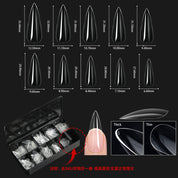 Shaped Transparent Nail Tips — Seamless Salon-Quality Press-Ons