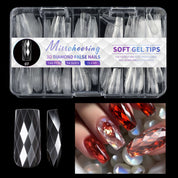 3D Diamond, Almond & Ballerina Long Press-On Nails — Salon-Quality at Home