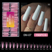 150PCS Pink Crystal Nail Forms — Fast, Flawless, Salon-Perfect Extensions