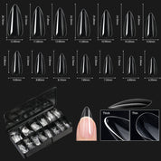 Shaped Transparent Nail Tips — Seamless Salon-Quality Press-Ons