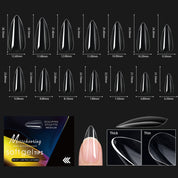 Arch-Shaped Transparent Nail Tips — Flawless, Seamless Salon-Quality Press-Ons