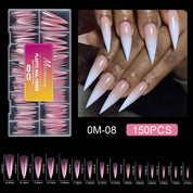 150PCS Pink Crystal Nail Forms — Fast, Flawless, Salon-Perfect Extensions