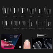 Arch-Shaped Transparent Nail Tips — Flawless, Seamless Salon-Quality Press-Ons