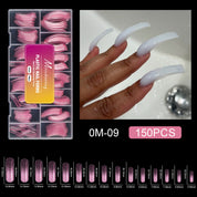 150PCS Pink Crystal Nail Forms — Fast, Flawless, Salon-Perfect Extensions