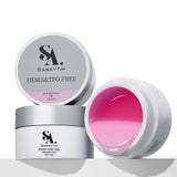 SASSYTIP Clear Jelly Red Builder Hard Gel