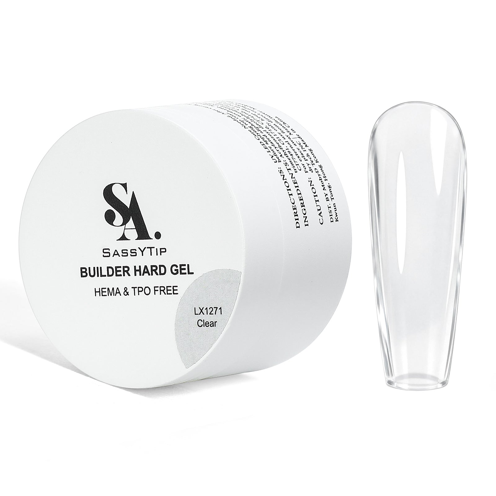 SASSYTIP Clear Builder Hard Gel