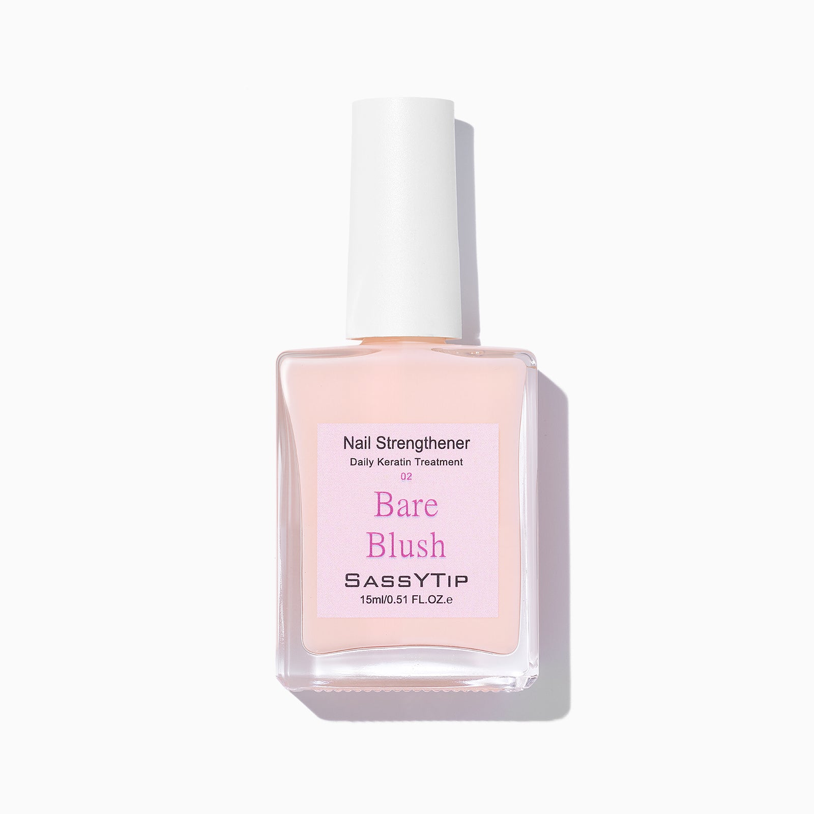 SassyTip Bare Blush Keratin Nail Hardener