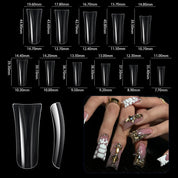 Duckbill Nail Tips Set - 504pcs Short/Medium Unique Shape Press-On Nails