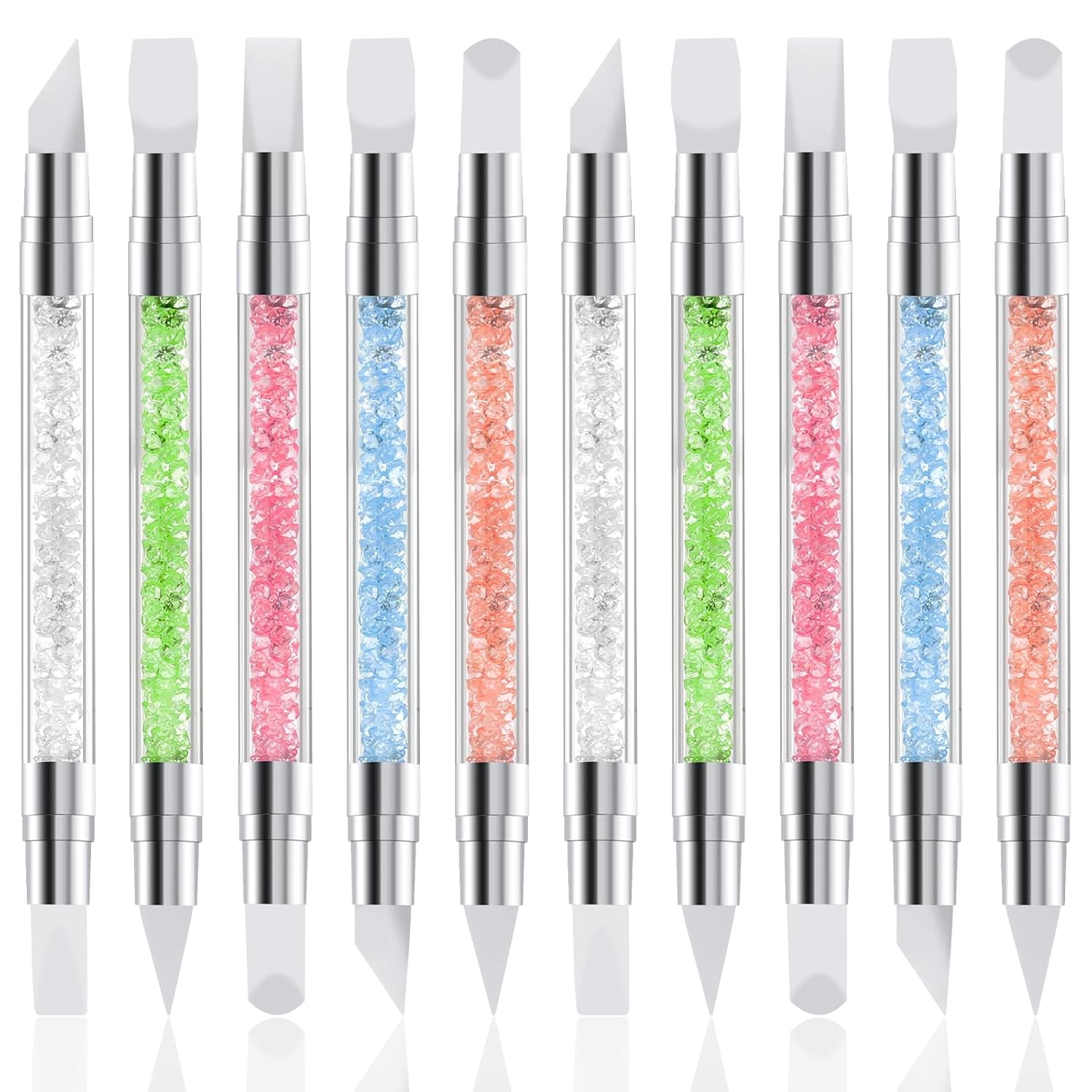 5 Pcs Dual-Tipped Silicone Nail Art Pens – Sculpting & Drawing Tools