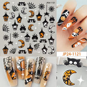 Halloween 3D Embossed Nail Stickers