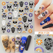 Halloween 3D Embossed Nail Stickers