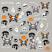 Halloween 3D Embossed Nail Stickers