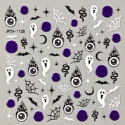 Halloween 3D Embossed Nail Stickers