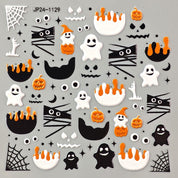 Halloween 3D Embossed Nail Stickers