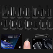 Arch-Shaped Transparent Nail Tips — Flawless, Seamless Salon-Quality Press-Ons