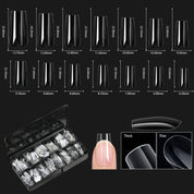 Shaped Transparent Nail Tips — Seamless Salon-Quality Press-Ons