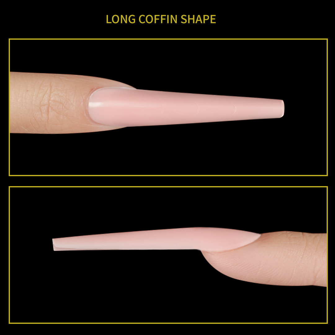 Black Friday Special: 50% Off Sandwich Nail Extensions – Long Coffin