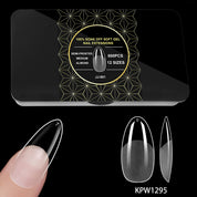 600pcs Half-Matte Seamless Nail Tips Set – Natural Fit, Premium Press-On Perfection