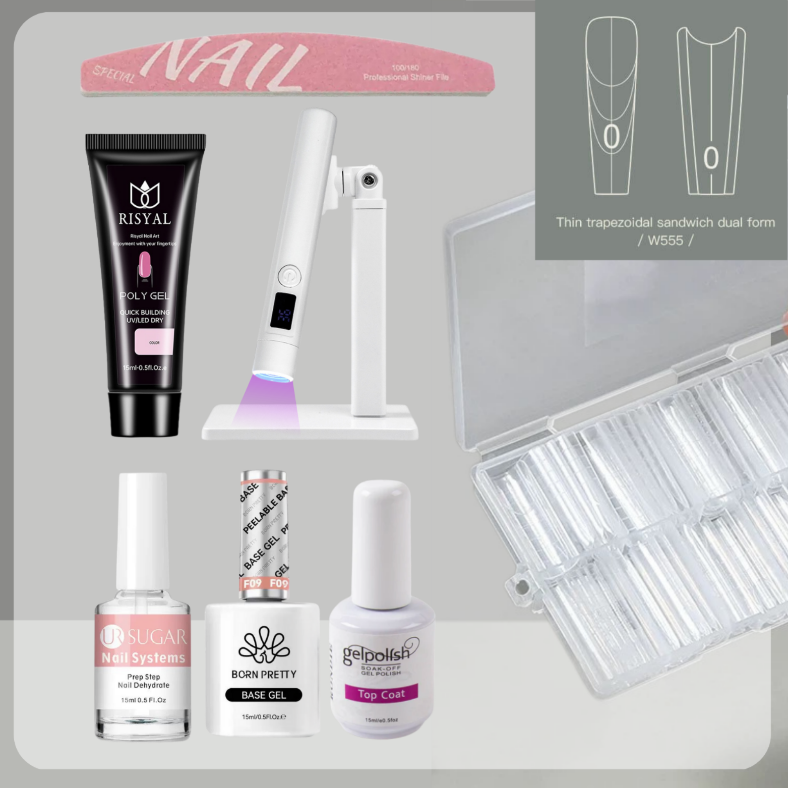 The Complete Sandwich Nail Kit for Beginner