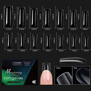 Arch-Shaped Transparent Nail Tips — Flawless, Seamless Salon-Quality Press-Ons