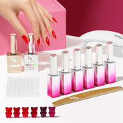 Gel Nail Kit At Home, Red
