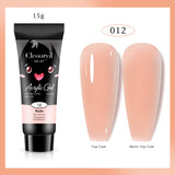 Gel de cristal UV de 15 ml: no necesita moldes para uñas, construcción rápida y sencilla. 